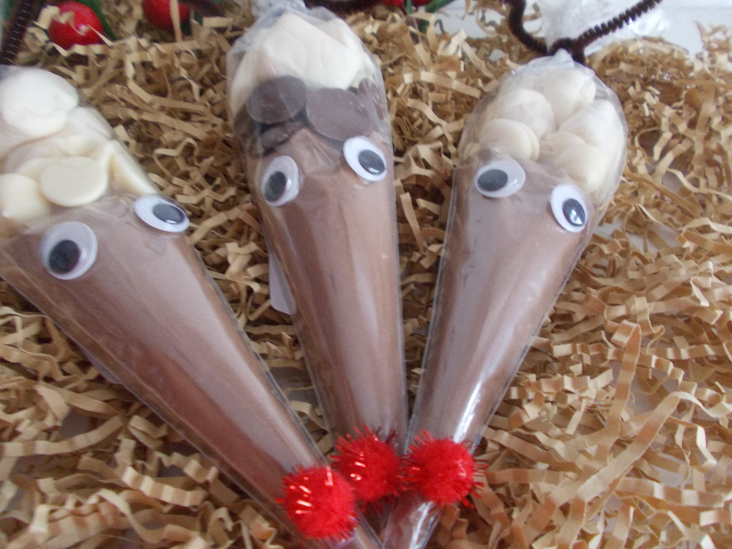 Vegan Reindeer Hot Chocolate Cones  Perfect for a Cosy Christmas!
