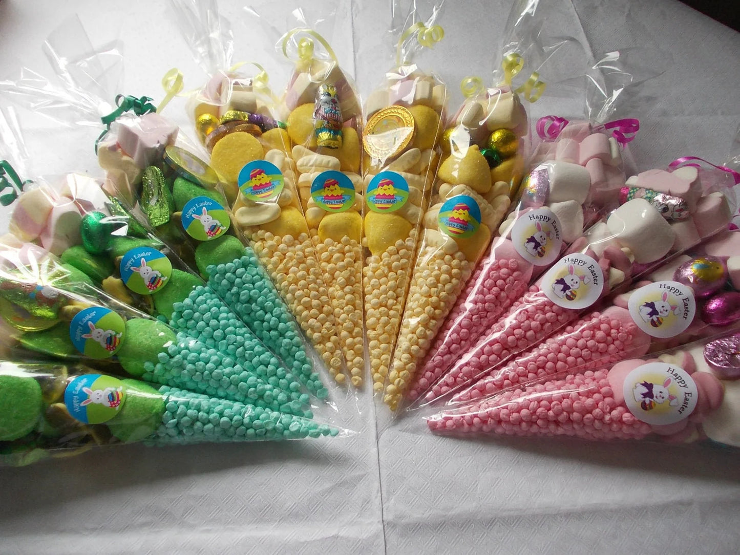 Easter sweet cone set of 3 Ester gift party favours wedding favours filed candy cone sweet cones Easter gift chocolate cone childrens gift