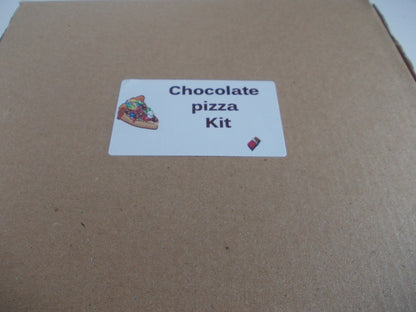 chocolate pizza kit, make your own chocolate pizza gift set, chocolate craft, grate for Easter kraft activity