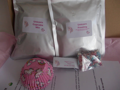 Unicorn Cupcake craft set. Make your own unicorn cupcakes, Unicorn gifts for kids and unicorn lovers.
