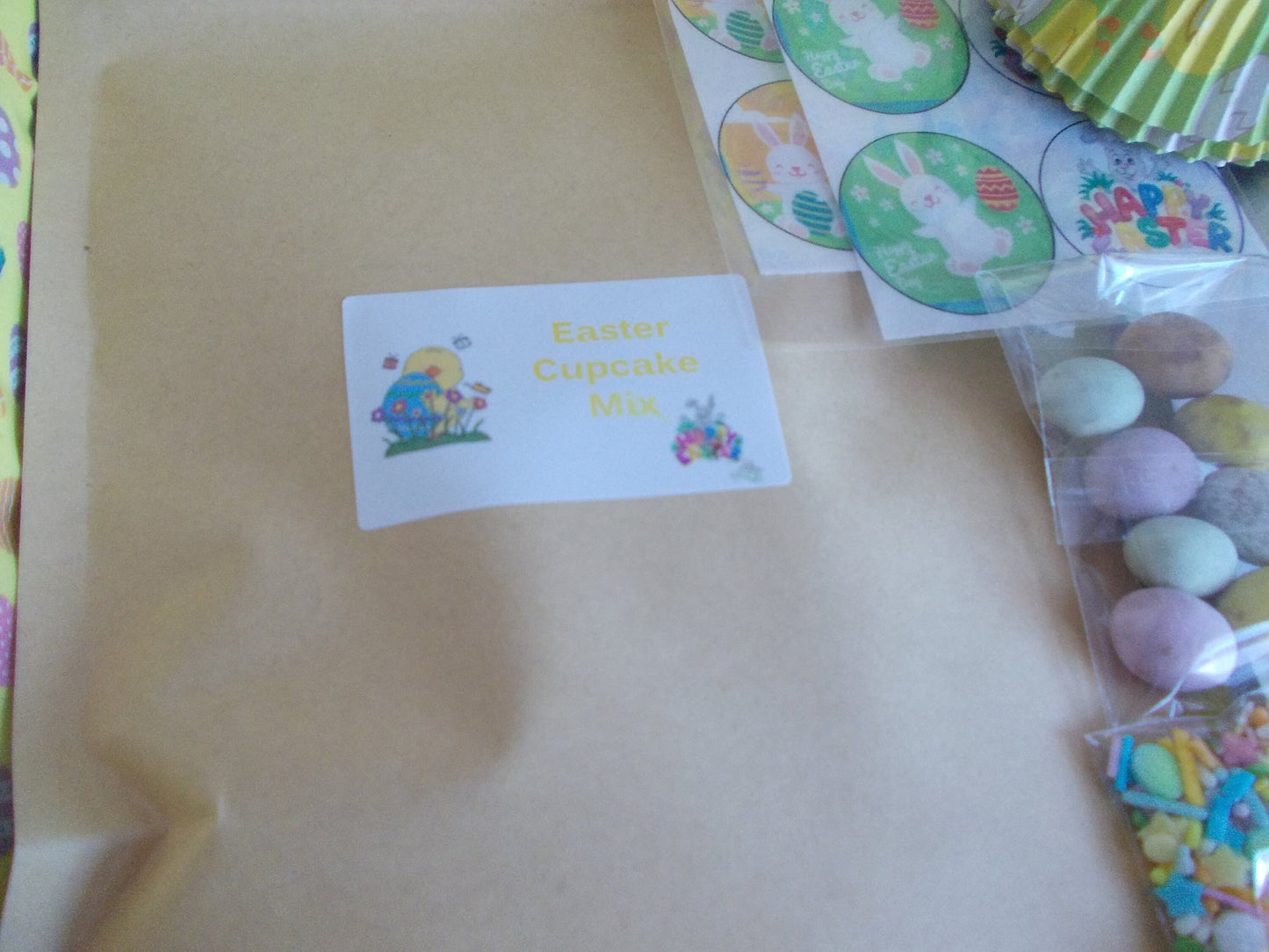 Easter Cupcake craft set. Make your own Easter cupcakes, craft gifts for kids baking set, Easter basket filler.
